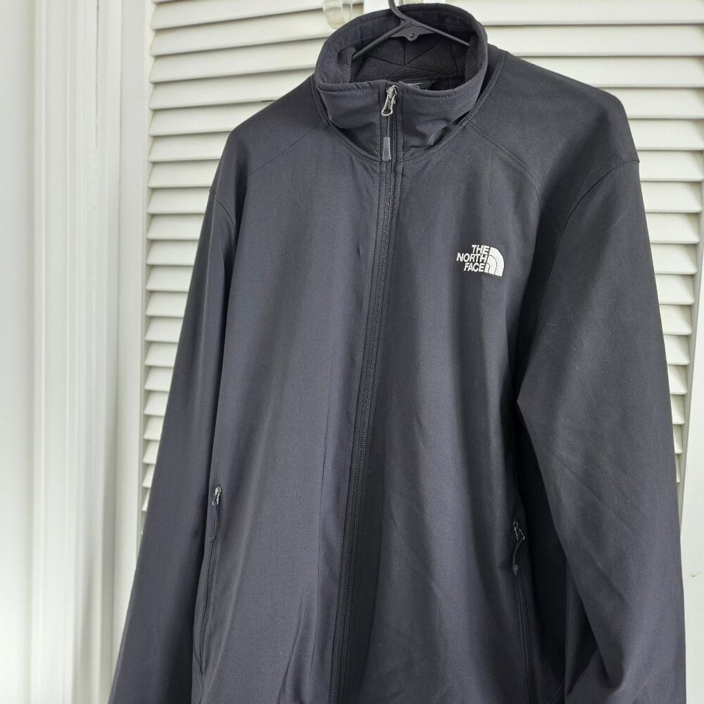 The North Face Men`s Black Fleece lined Long Sleeve Jacket Black Size XL